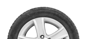 Half Tire with white background