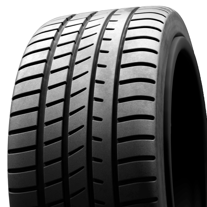 Close up View of Brand New Tire